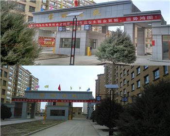 小區(qū)太陽能庭院路燈-甘肅省酒泉市瓜州太陽能路燈項目