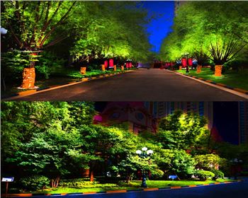 寧夏小區(qū)廣場節(jié)日亮化