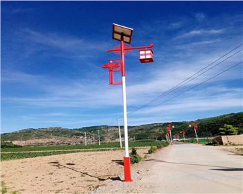 寧夏延安甘泉新農(nóng)村太陽能路燈項目