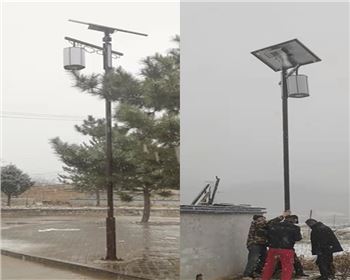 青海延安甘泉美水街道太陽能路燈項目